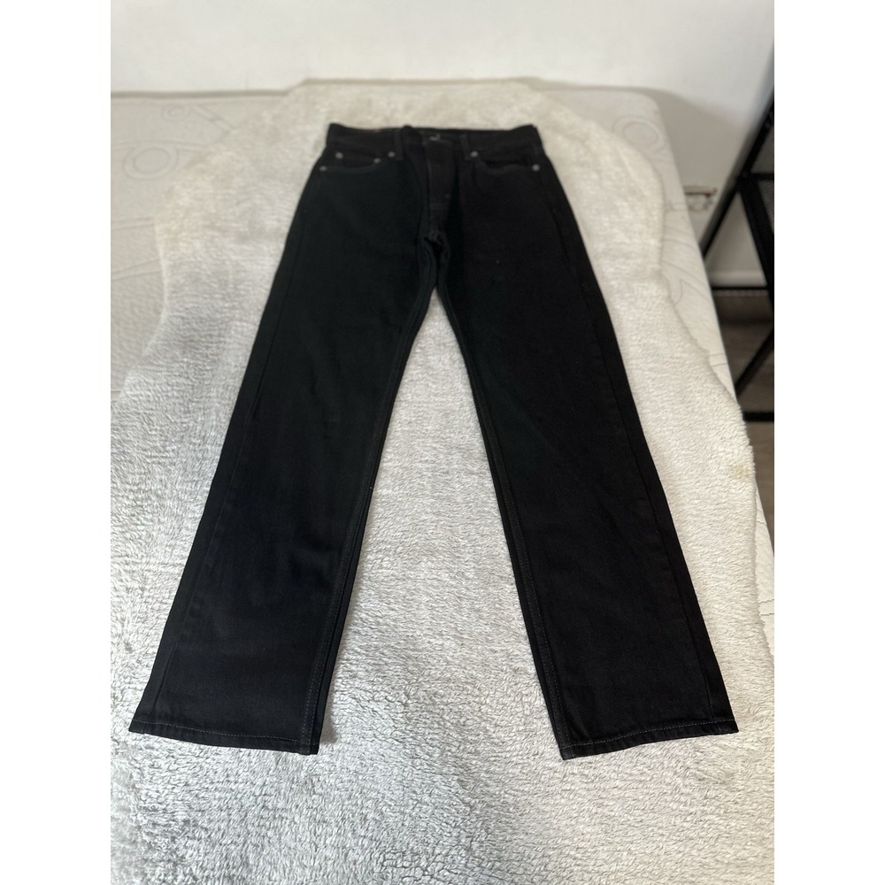 Levi's 505 Mens Straight Denim Jeans Size 30x30 100% Cotton Pants Black